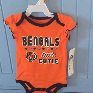 0-3 month bengals onesie